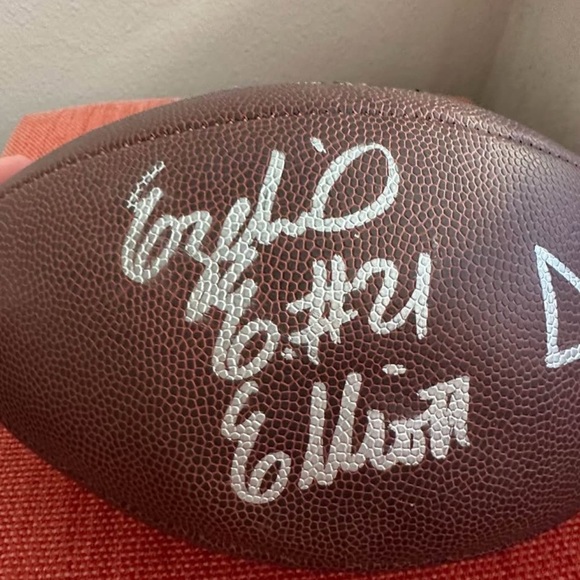 Dak Prescott & Ezekiel Elliott Dallas Cowboys Autographed Wilson Footballw COA - Picture 2 of 10